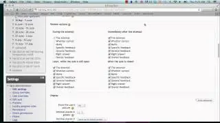 Moodle Quiz Review Options