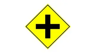 Simple Python Turtle Graphic and Code: Intersection Sign