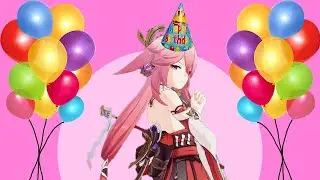 Happy Birthday Yae Miko! Helping Zhongli to upgrade Sayu in Genshin Impact - MRD Live