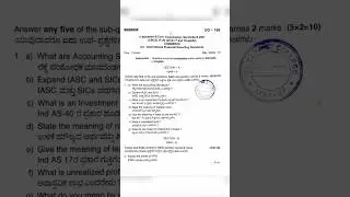banglore university IAS 2021 question paper