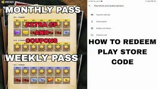 How to Use Google Play Redeem Code | Monthly Supply Pass | Weekly Supply Pass CODM
