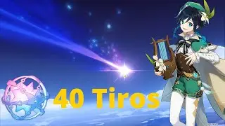 Girei 40 tiros no banner do Venti - Genshin Impact
