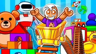 Riding a 9,792,963 MILE Rollercoaster in a Roblox TOY WORLD!