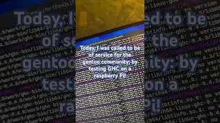 Ssh to a gentoo Raspberry pi to help the gentoo community