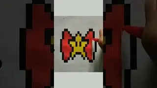 How to Draw Star with Wings | Handmade Pixel Art