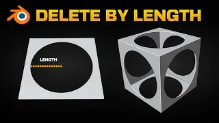 Delete and Reveal Geometry by Length in Blender - Geometry Nodes