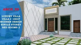 Modern Villa Design | Single Storey Villa | Small House | 2 Bedrooms House