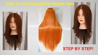 ✂Tutorial step by step! How to cut long layers haircut easy ✂