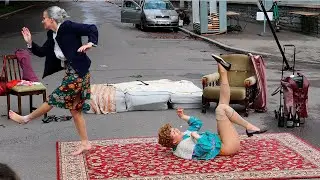 Best Street Dance Ever.Marta and Helmi circus in Tallinn(Uue Maailma Tänavafestival 2020)