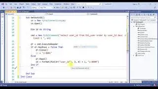 Visual Studio 2019: Create Auto String ID with MySQL Database | Guru Tech
