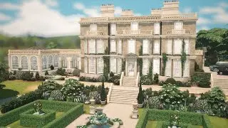 ROMANTIC BRITISH ESTATE (Georgian countryside manor) | Sims 4 Speed Build (Stop Motion Style)