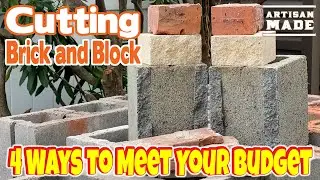 4 Ways to Cut Brick and Cinderblock to Meet Your Budget / How to Cut Brick and Block / DIY Masonry