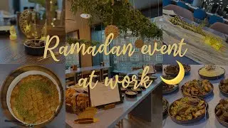 Ramadan event at work | Facilitating a Break the fast event at my corporate job