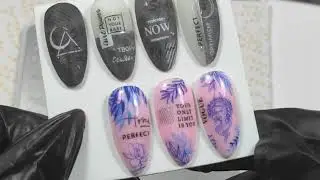 МК с дизайнами с пластиной от TakiDa/Stamping plate, ideas with designs