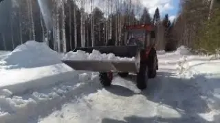 Belarus Progress 820 winter driving