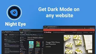 Dark Mode - Night Eye Extension - on any website