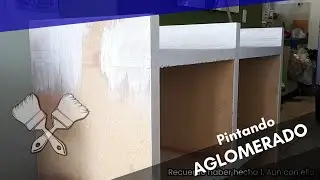Pintando un mueble hecho de aglomerado