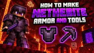 How to Make NETHERITE Amor & Tools in MInecraft