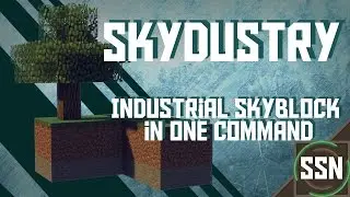 Minecraft - VANILLA MODDED SKYBLOCK | Skydustry [Three Commands] [With McTech]