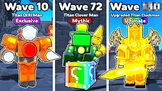 How Far Can EACH TITAN Get in Toilet Tower Defense?