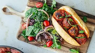 Turkey Meatball Pizza Sub