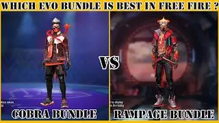Cobra Bundle VS Rampage Bundle || Which Evo Bundle Is Best In Free Fire 🔥
