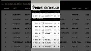 WhoDat! #shorts #nfl #2023 #neworleans #saints #schedule