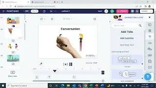 7.  PowToon -  Change character pose mid slide