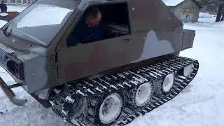 Самодельный гусеничный вездеход из ВАЗ 2108 и ВАЗ 2109
