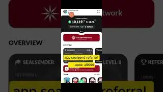 Sealsend referral code : ali444 // Ice network ky new project sealsend earning app