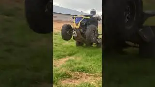 Doing CRAZY doughnut on can am renegade #offroad  #outdoors  #shorts  #atv