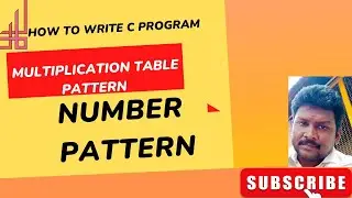 How To Make A Multiplication Table With Pattern In C Programming