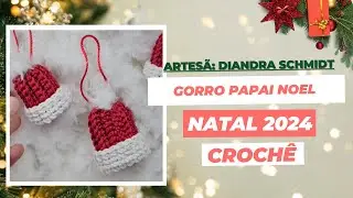 Como Fazer Gorro Papai Noel em crochê - Fio Duna