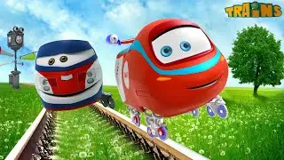 Train cartoon | Super wings | Collection 331