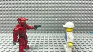 Red Spartan kills Lego Worker (stop motion)