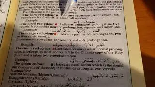 Color Meanings in the Tajweee Mushaf