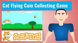 Cat Flying Coin Collecting Game in Scratch Hindi