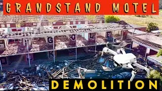 DJI mavic mini se Grandstand Motel Warwick Farm **DEMOLITION STARTED**