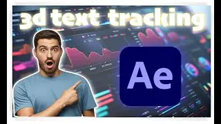 3d text tracking in after effects || Track anywhere || Easy process || ​⁠@speedyhrk