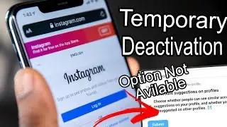 Temporary Disable Instagram Account 100% Working Gurnnete 🔥