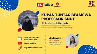 Kupas Tuntas Beasiswa Professor SNUT