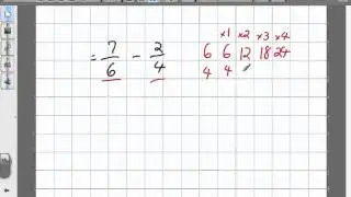 Adding and Subracting Fractions Grade 10 Applied Pre Req Skills 7:5:12