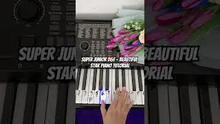 SUPER JUNIOR D&E - Beautiful Star Piano Tutorial #notpianika #notangka #pianotutorial #superjunior