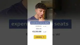 Cheap Vs Expensive Euros Seats! 💰 #Shorts