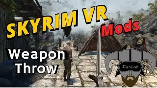 Use Your Enemies As Pin Cushions! Weapon Throw VR Immersion Mod for Skyrim VR