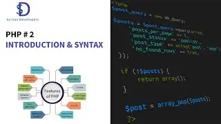 PHP Class 02 | Introduction & Syntax | Syntax Developers