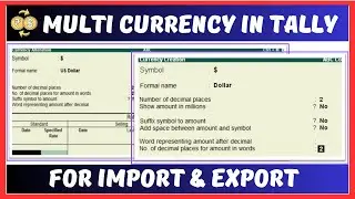 Allow Multi Currency in Tally ERP In Hindi | Set Reate Of Exchange In Tally | Tally EEP