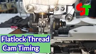 Flatlock Machine Thread Cam Setting/ Skip Stitch/For Bigginers