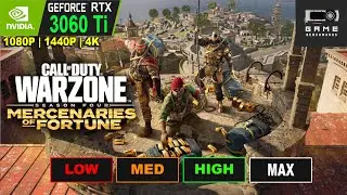 WARZONE FORTUNE'S KEEP | RTX 3060 Ti BENCHMARK | 1080P | 1440P | 4K