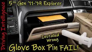 How To Fix 5th Gen Ford Explorer GLOVE BOX Door: DOOR HINGE PINS INCORRECTLY INSTALLED BY FORD